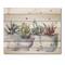 Designart - Cactus and Succulent House Plants IV - Botanical Print on Natural Pine Wood